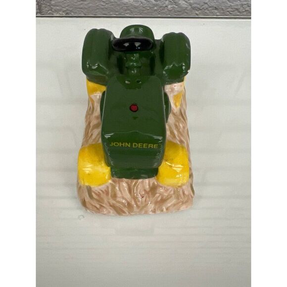 Vintage John Deere Ceramic Tractor Salt Shaker - Picture 1 of 9